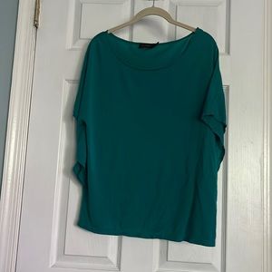 The Limited Green Cotton Bat Sleeve Tee